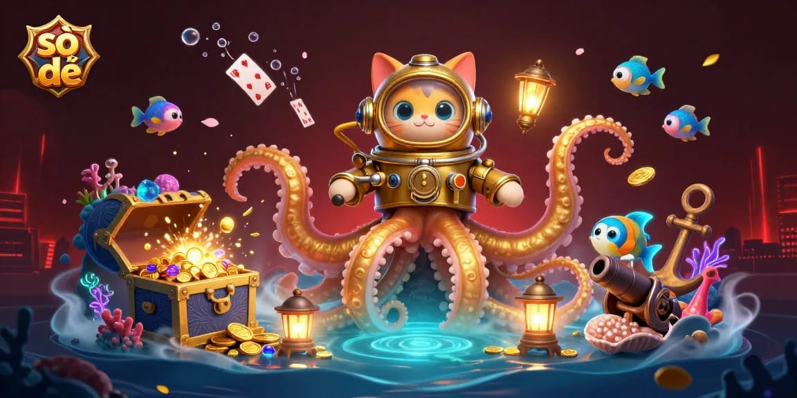 Engage with số đề by immersing in a vibrant 3D underwater treasure hunt, featuring exciting elements of luck and strategy.