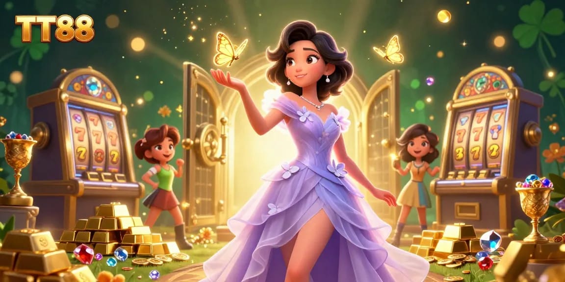 Experience the excitement at TT88: vibrant online casino with dynamic slot elements and lavish treasure