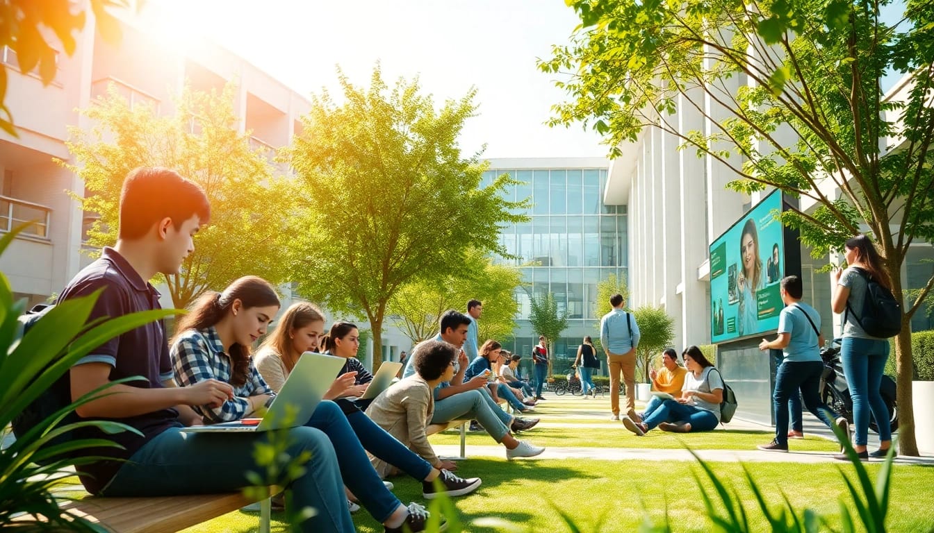 Students engaged in collaborative learning at Nişantaşı University, showcasing vibrant campus life and study opportunities.