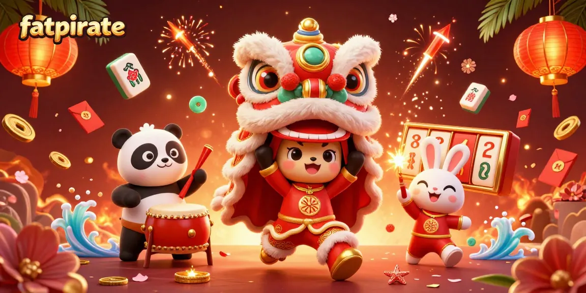 Spin the slots and win big with fatpirate in this vibrant gaming scene