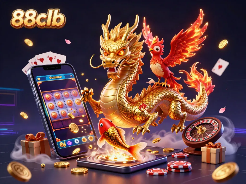 Engage with the vibrant 88clb world, filled with thrilling games and fortune symbols.