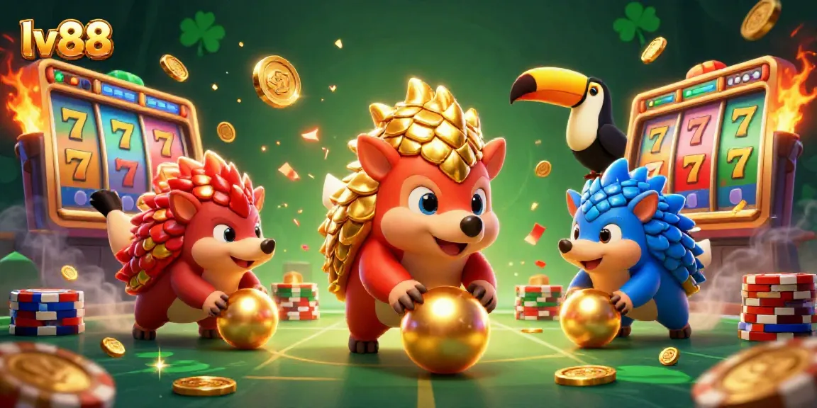 Experience the excitement of lv88 slots with rival pangolins battling for jackpot glory!
