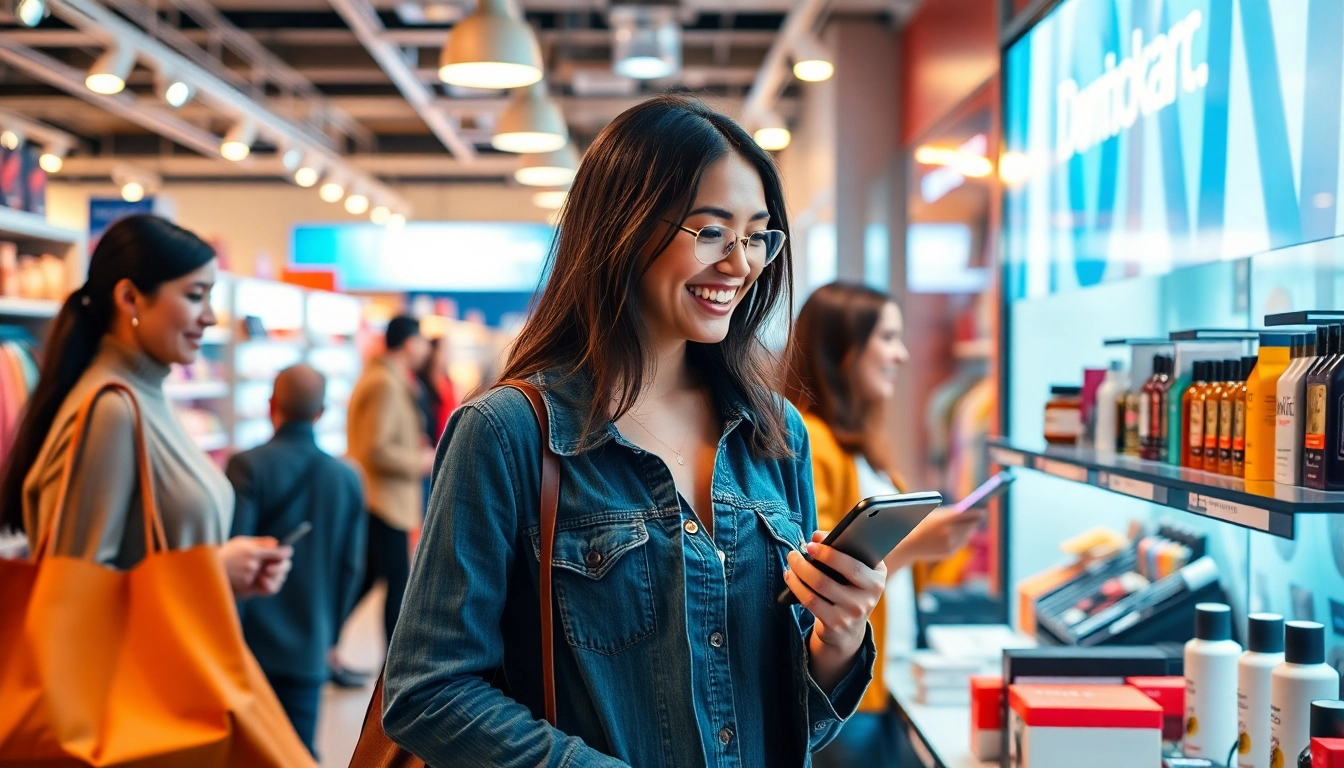 Shop products with Ultimateshop vc actively engaging customers in a vibrant e-commerce setting.
