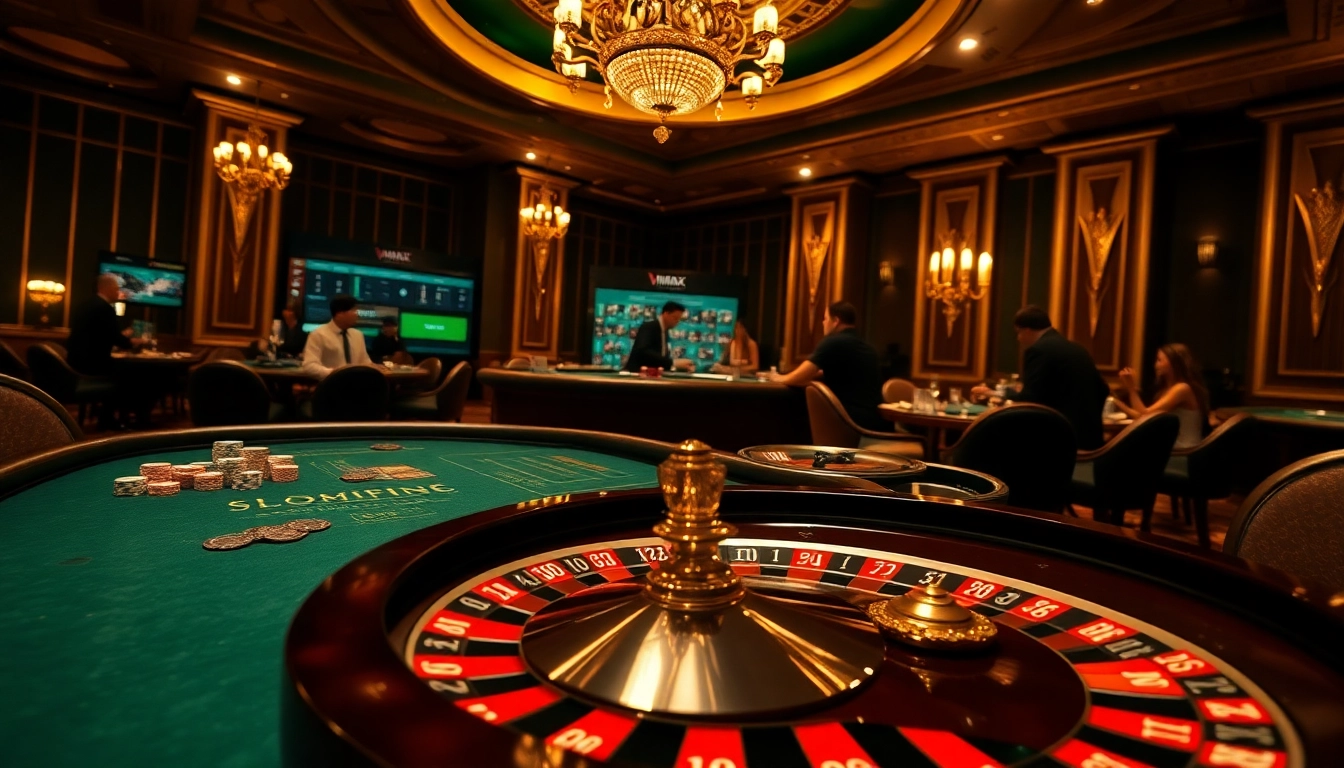 Gamble strategically with excitement at VMAX's luxurious online casino table.
