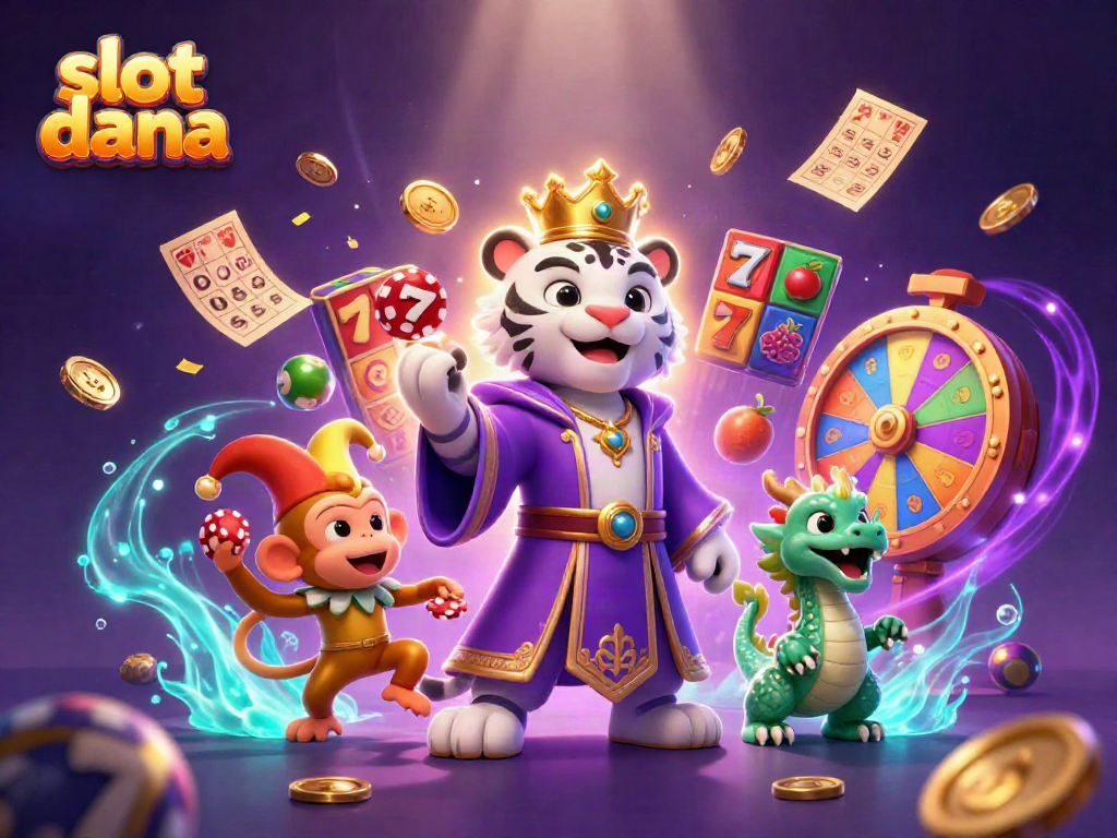 Experience the thrill of slot dana gaming with vibrant characters and dynamic casino elements.