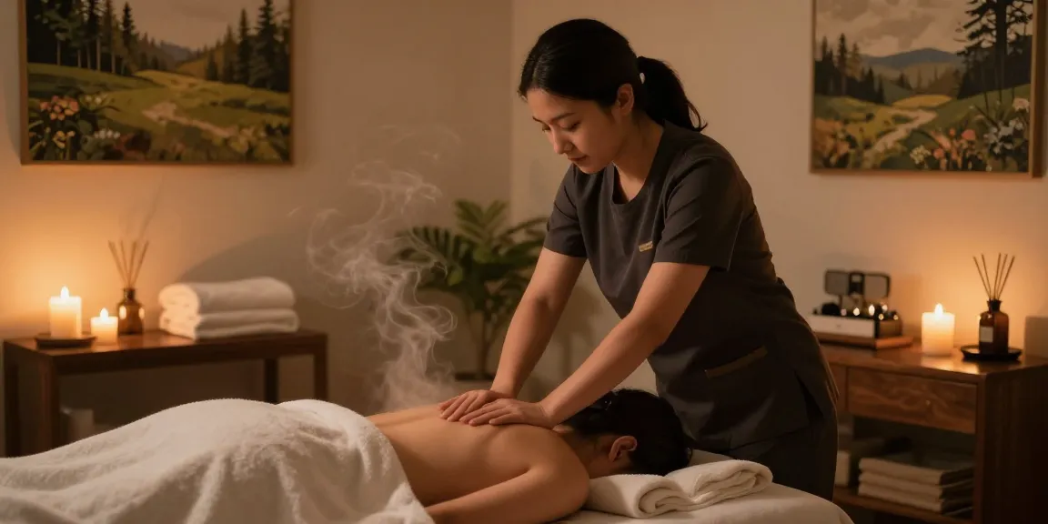 Relaxing 산본출장마사지 therapy session in a tranquil setting