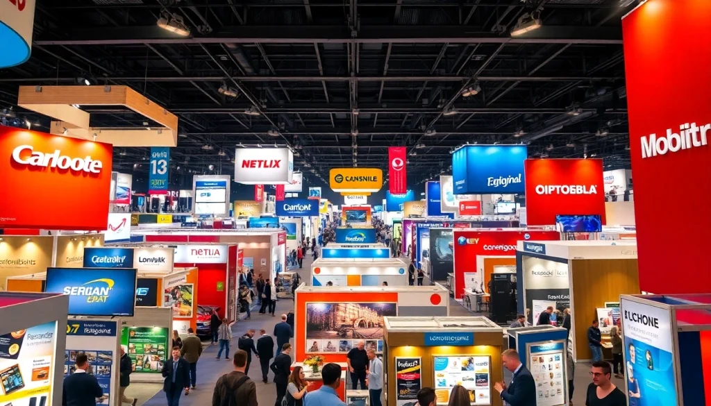 Showcasing stunning displays from top exhibition companies UK at a trade show.