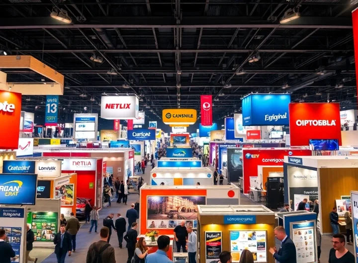 Showcasing stunning displays from top exhibition companies UK at a trade show.