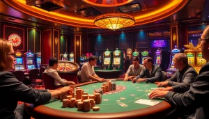 Engage with thrilling casino action featuring spicy ai chat on digital booths while playing poker.