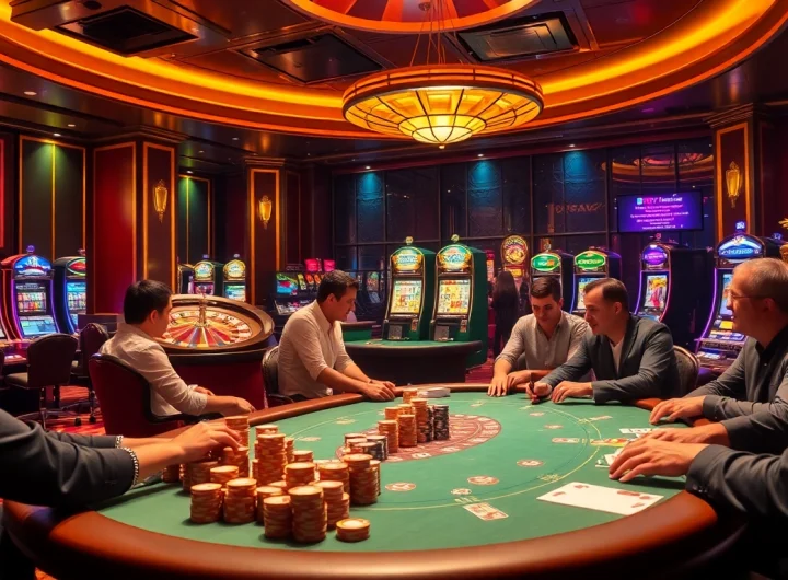 Engage with thrilling casino action featuring spicy ai chat on digital booths while playing poker.