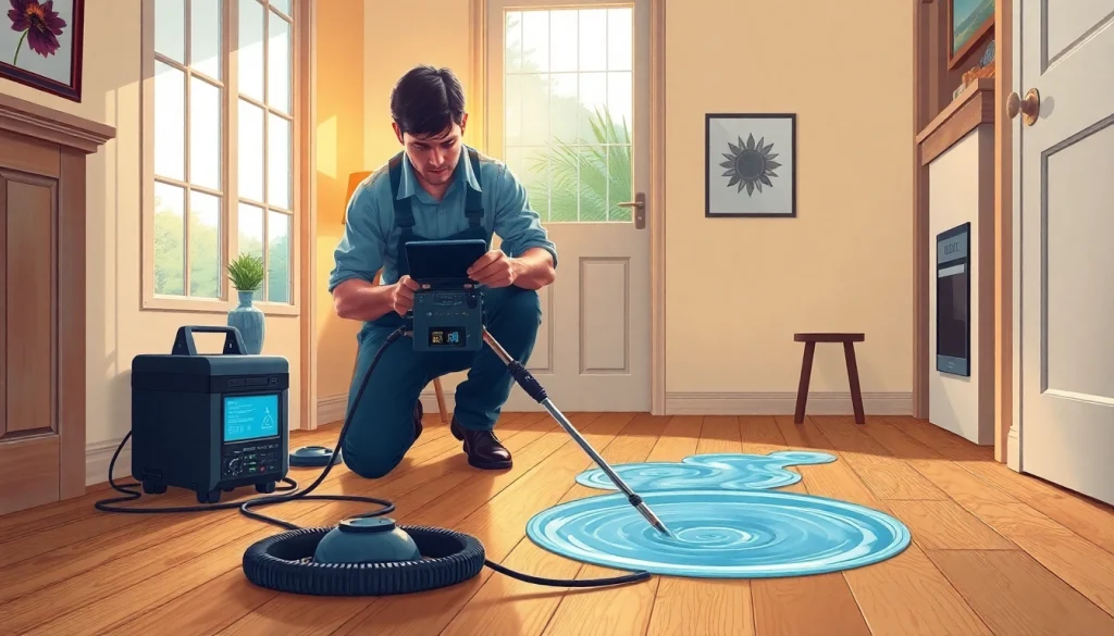 Expert technician conducting Leak Detection Cornwall to identify hidden water leaks effectively.