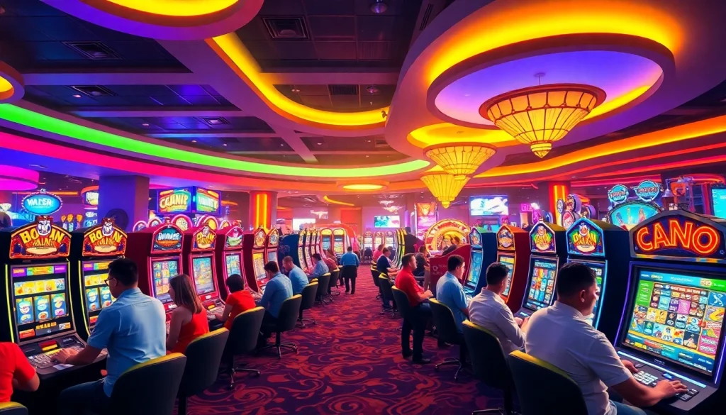 Experience the excitement of Casino online germania with players engaging in thrilling games.