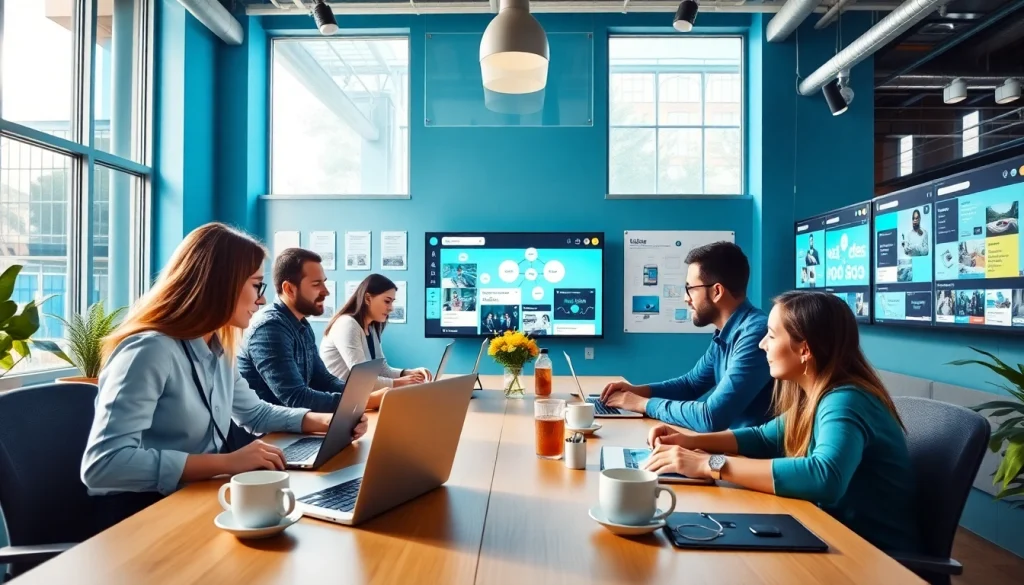 Hela Ads team collaborating in a modern workspace for effective advertising solutions.