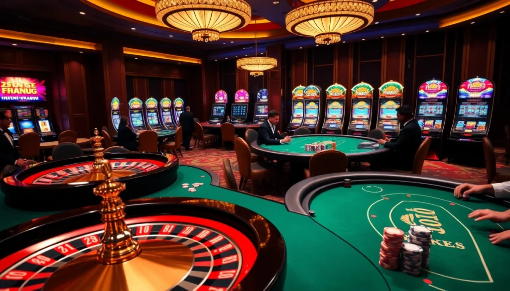 Exciting gaming action at https://thabet.vegas/ showcases luxury casino games and vibrant gaming atmosphere.