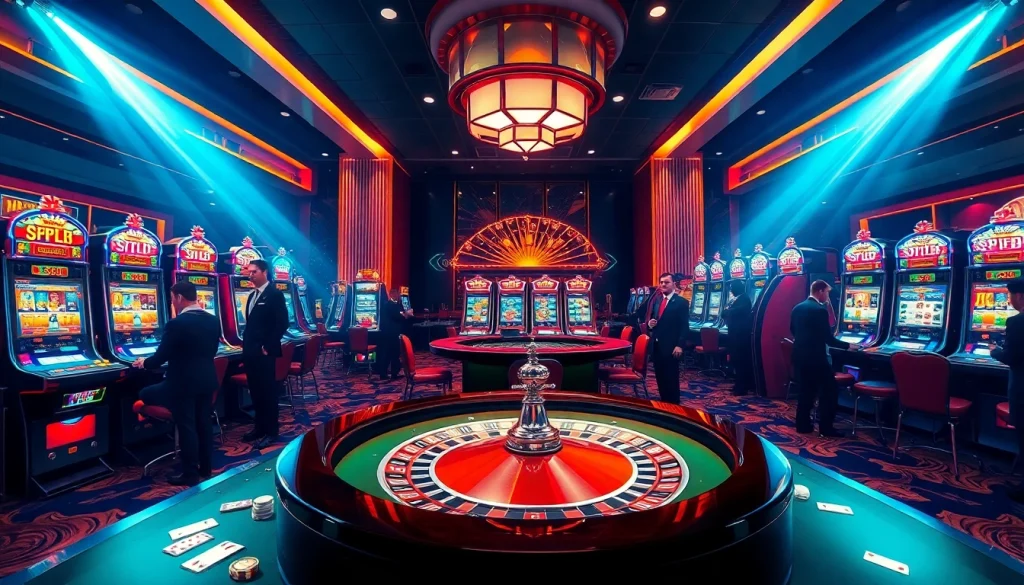 Experience the thrill of max88 fun at a vibrant casino with exciting slot machines and gaming tables.
