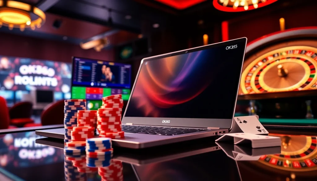 Experience the thrill of winning with OK365's vibrant online casino gaming interface.