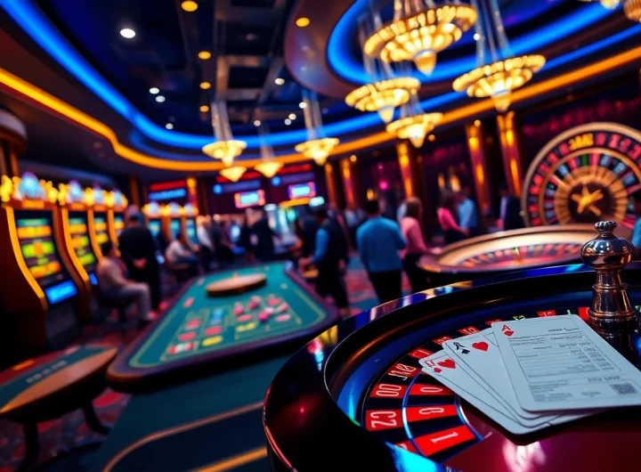 Engaging scene of online gambling at nhà cái sv66 with vibrant casino elements.