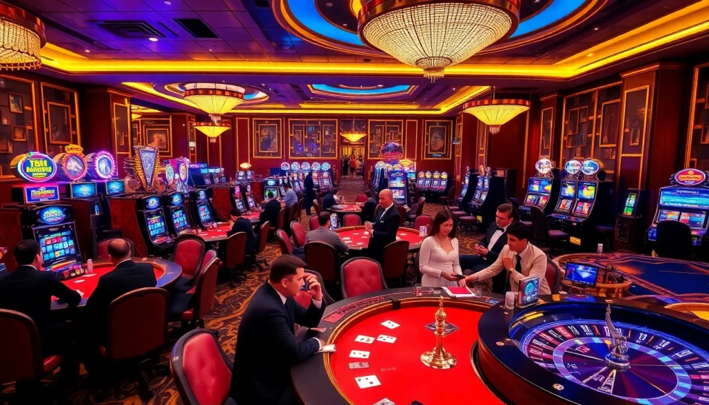 Exciting Đá Gà Thomo BJ888 event with dynamic gambling atmosphere showcasing high-stakes gameplay.