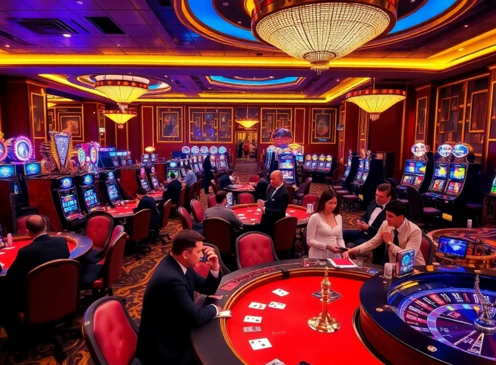 Exciting Đá Gà Thomo BJ888 event with dynamic gambling atmosphere showcasing high-stakes gameplay.