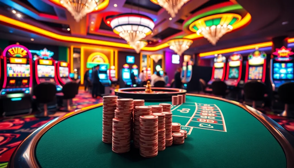 Experience the excitement of gambling with EV88 đăng nhập at a luxurious casino table.