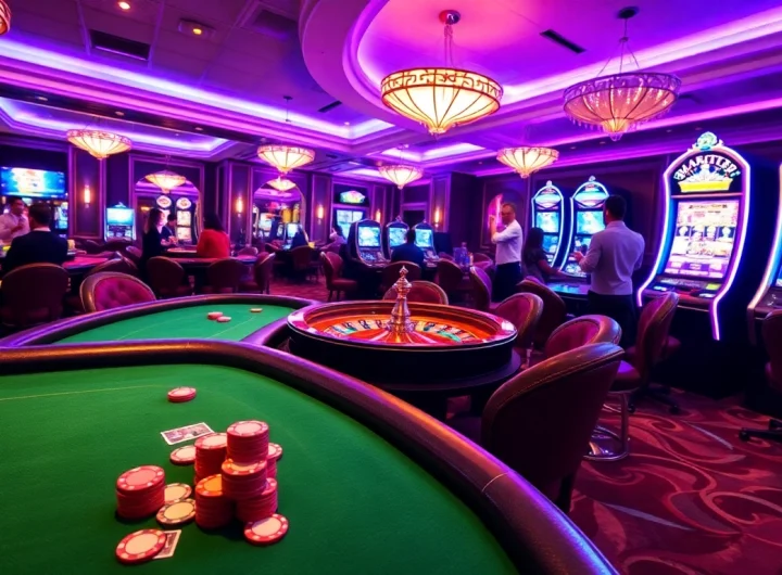 Experience the excitement of F168 casino gaming with vibrant tables and thrilling slot machines.