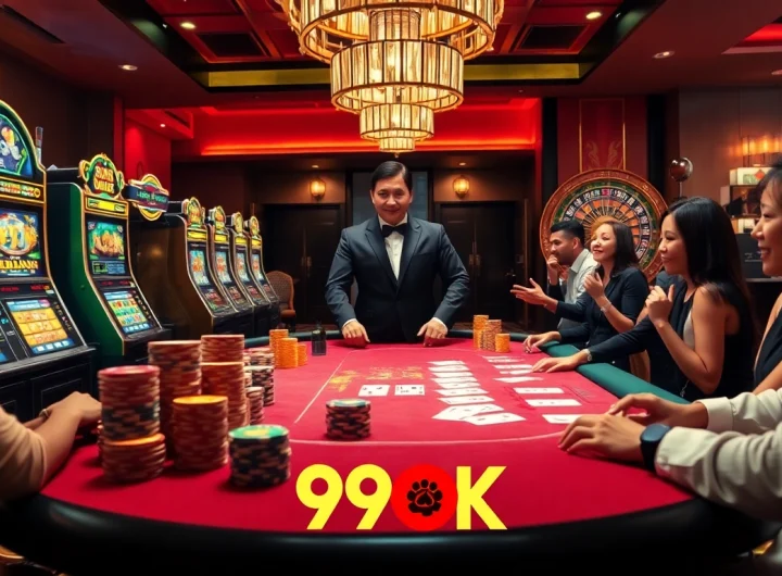 Experience high-stakes gaming at 99OK's luxurious casino tables.