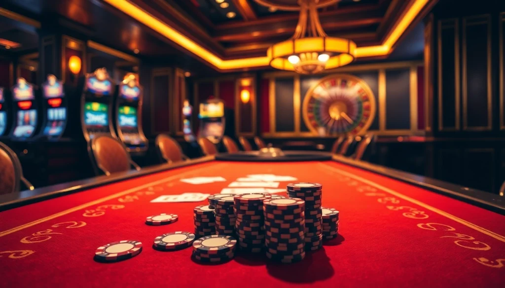 Exciting gaming action at the s8 club with vibrant casino tables and players immersed in the game.