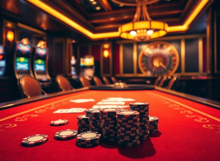 Exciting gaming action at the s8 club with vibrant casino tables and players immersed in the game.