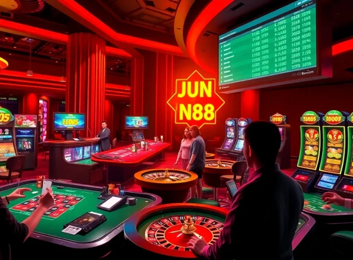Experience the excitement of Jun88 with vibrant online slot machines and dynamic gaming action.