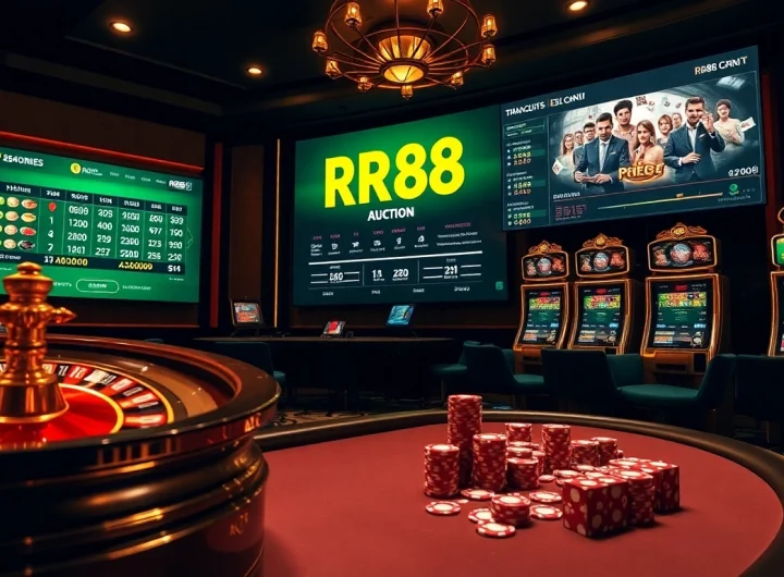 Experience thrilling moments at RR88 Auction with vibrant casino tables and exciting games.