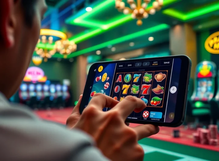 Experience engaging online gaming at https://mm88.agency/ featuring vibrant casino games in a modern setting.