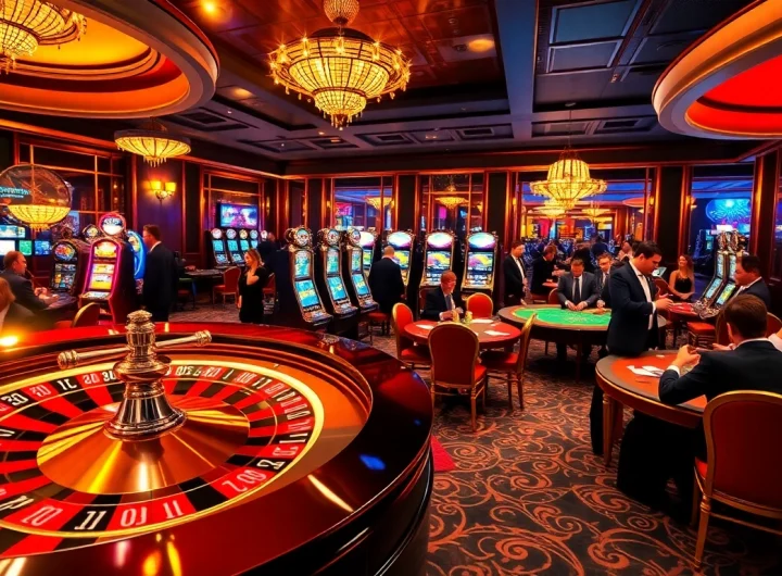 Experience the thrill of winning at https://rikvip.college/ with an exciting casino atmosphere featuring poker tables and roulette wheels.