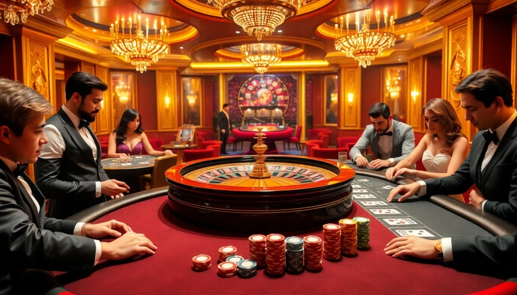 Experience gaming excitement with vswin.com at a luxurious casino table filled with vibrant chips and cards.