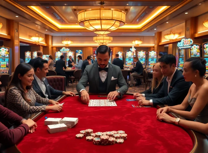 Experience high-stakes excitement at alo 789's luxurious casino table with rich textures.