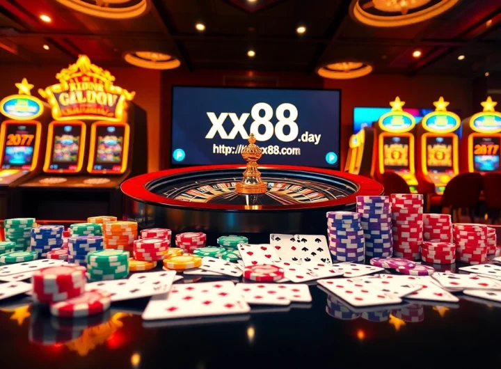 Experience thrilling gameplay at https://xx88.day/ with vibrant casino elements and a luxurious environment.
