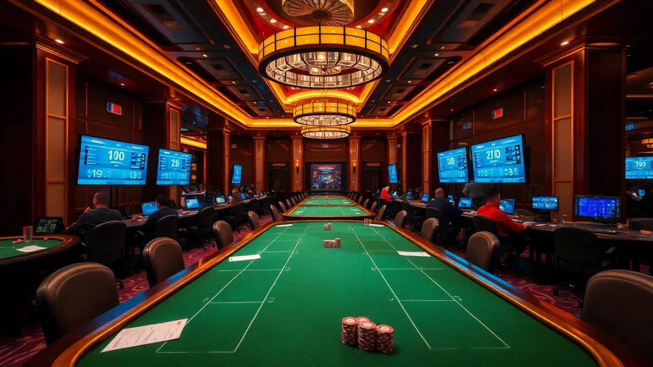 Enjoy live betting and thrill of kèo bóng đá 88 in a high-end casino setting.
