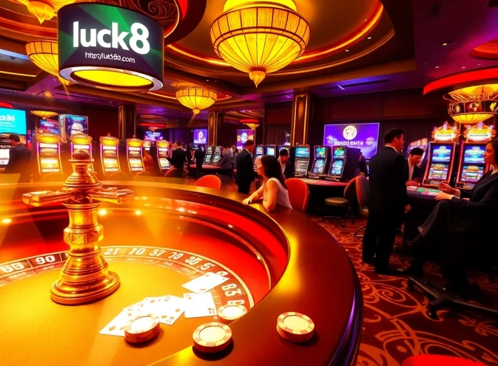 Trải nghiệm trò chơi đầy hồi hộp tại https://luck8.com với bàn roulette thanh lịch và máy slot sinh động.