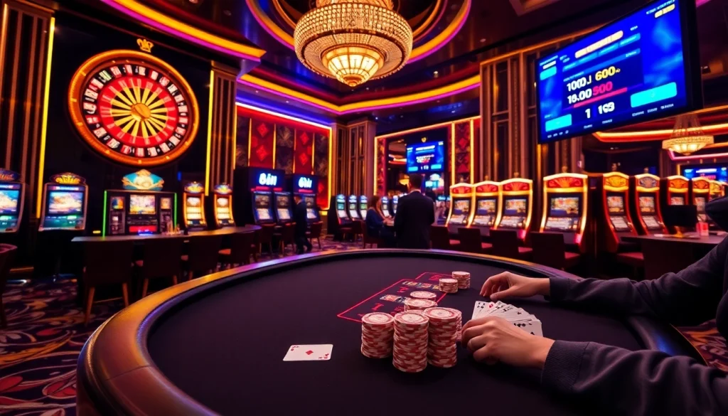 Engaging scene of players enjoying the 88i game at a luxurious casino table filled with excitement.