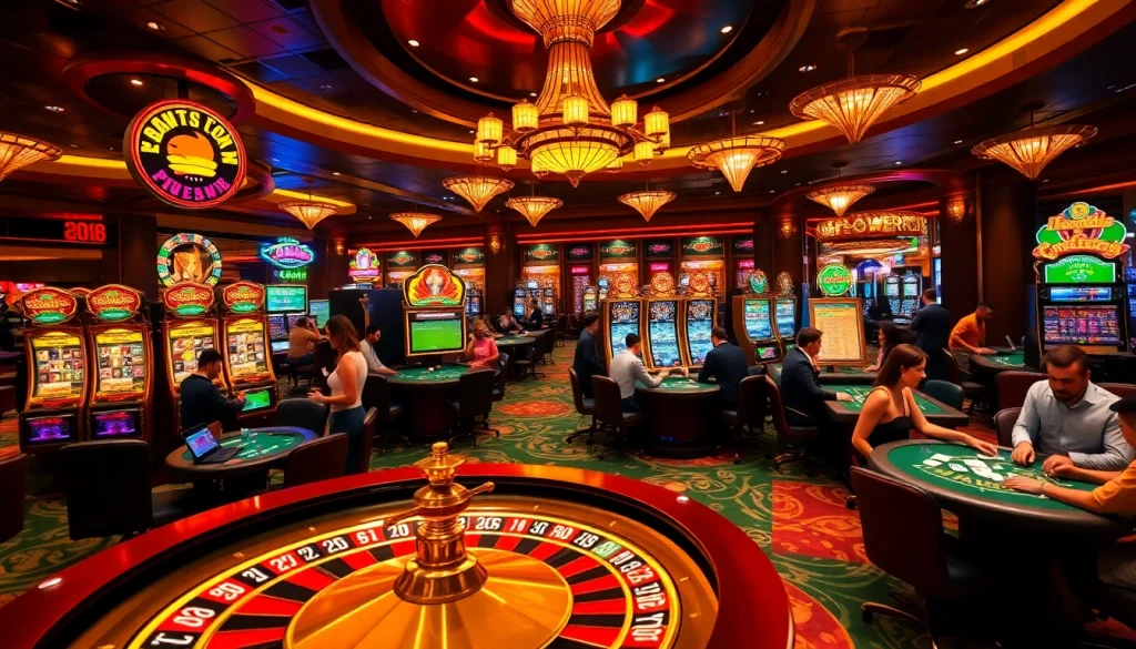 Experience thrilling gameplay at https://jun88pl.com/ with vibrant casino machines and poker action.