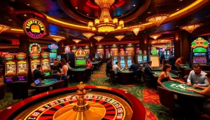 Experience thrilling gameplay at https://jun88pl.com/ with vibrant casino machines and poker action.