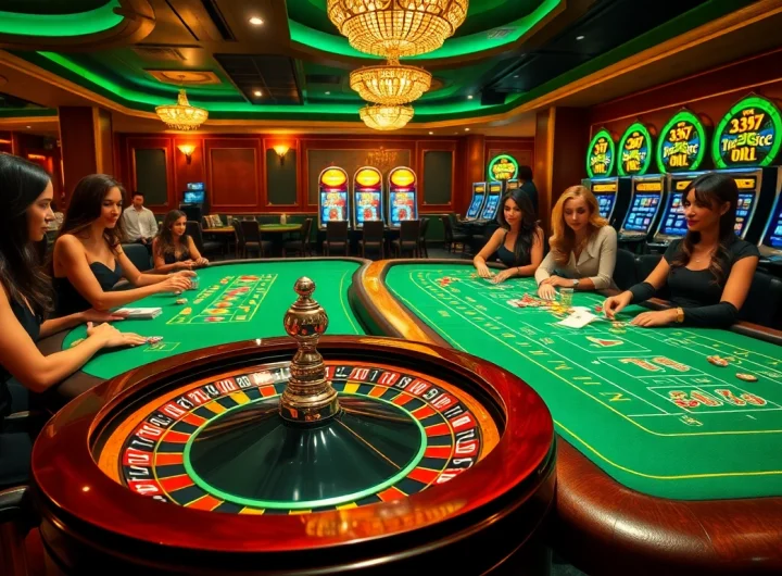 Players enjoying a thrilling game of blackjack at a casino highlighting 39 bet.