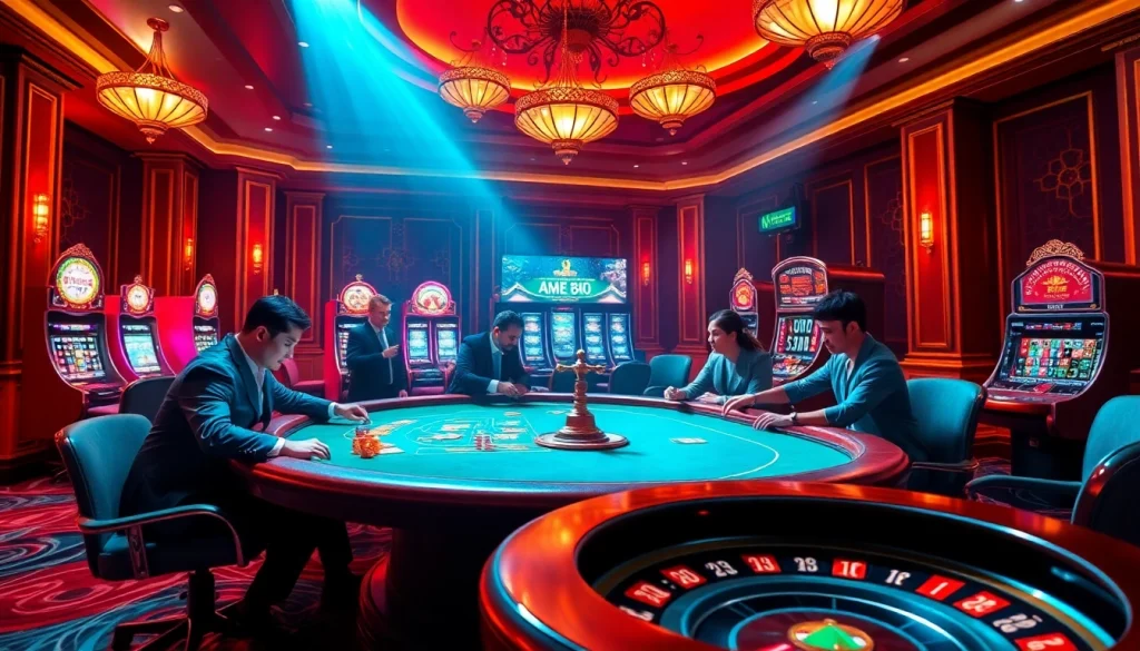 Experience the thrill of gambling at hm88.studio with vibrant casino visuals and dynamic gameplay.
