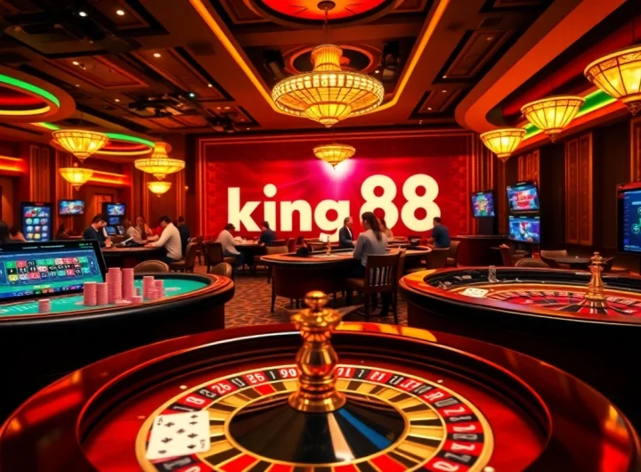 Experience the excitement of king88 online casino with vibrant gaming tables and thrilling action.