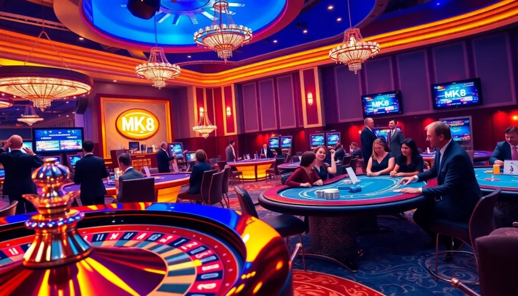 Players enjoying an immersive MK8 online casino experience with exciting gaming elements.