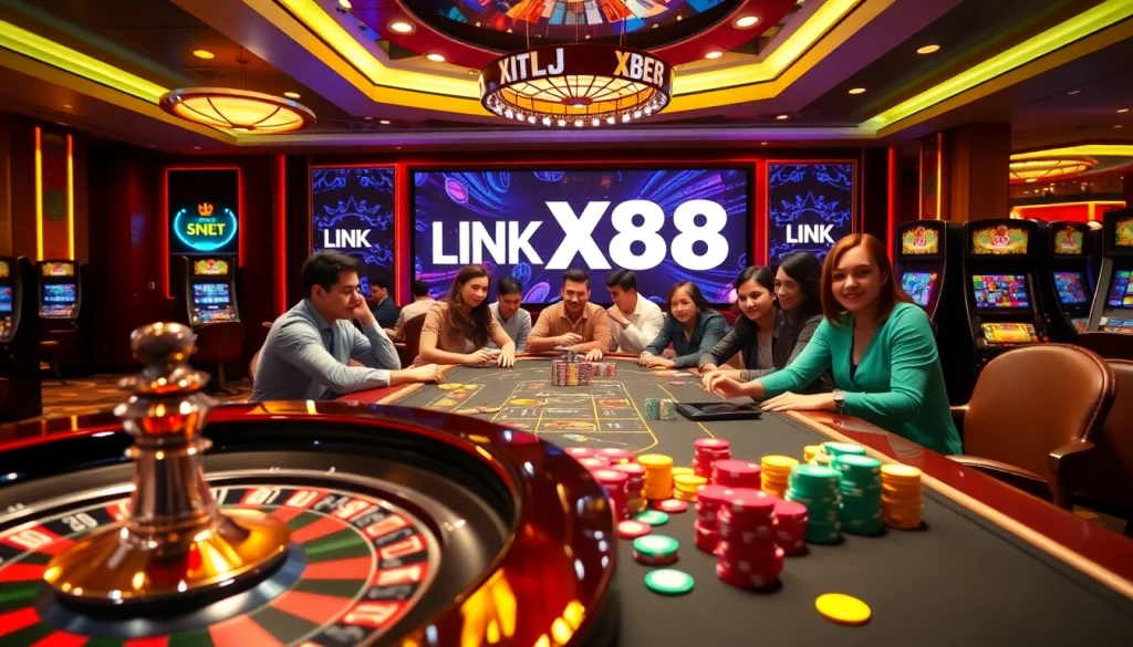 Experience the excitement of LINK XX88 with vibrant casino games and lively players.