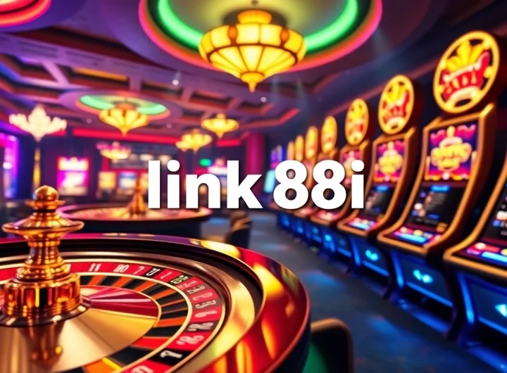 Engage with thrilling betting action at link 88i casino, featuring vibrant gaming elements and excitement.