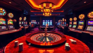 Engage with the 88vv gambling experience showcasing vibrant casino tables and exciting gameplay.