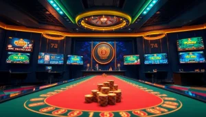 Explore the engaging online gaming environment of vvvwin88.live featuring a modern casino layout, including Baccarat and Poker.