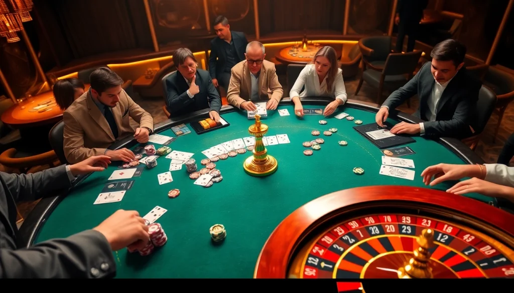 Gambler enjoying high-stakes poker action at MM88's luxurious casino table.