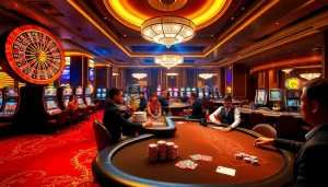 Experience the thrill of gambling at https://jun88pl.com/ with a vibrant casino scene.